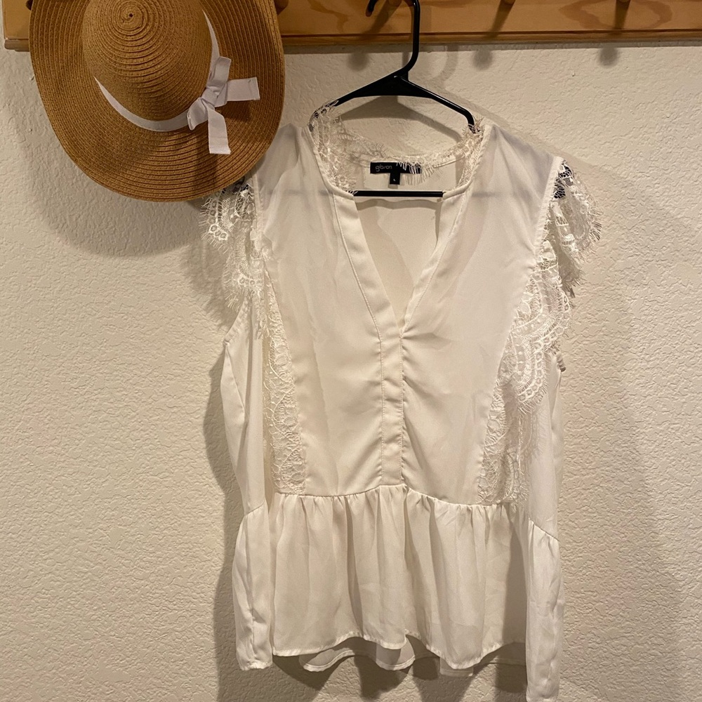 White lace blouse